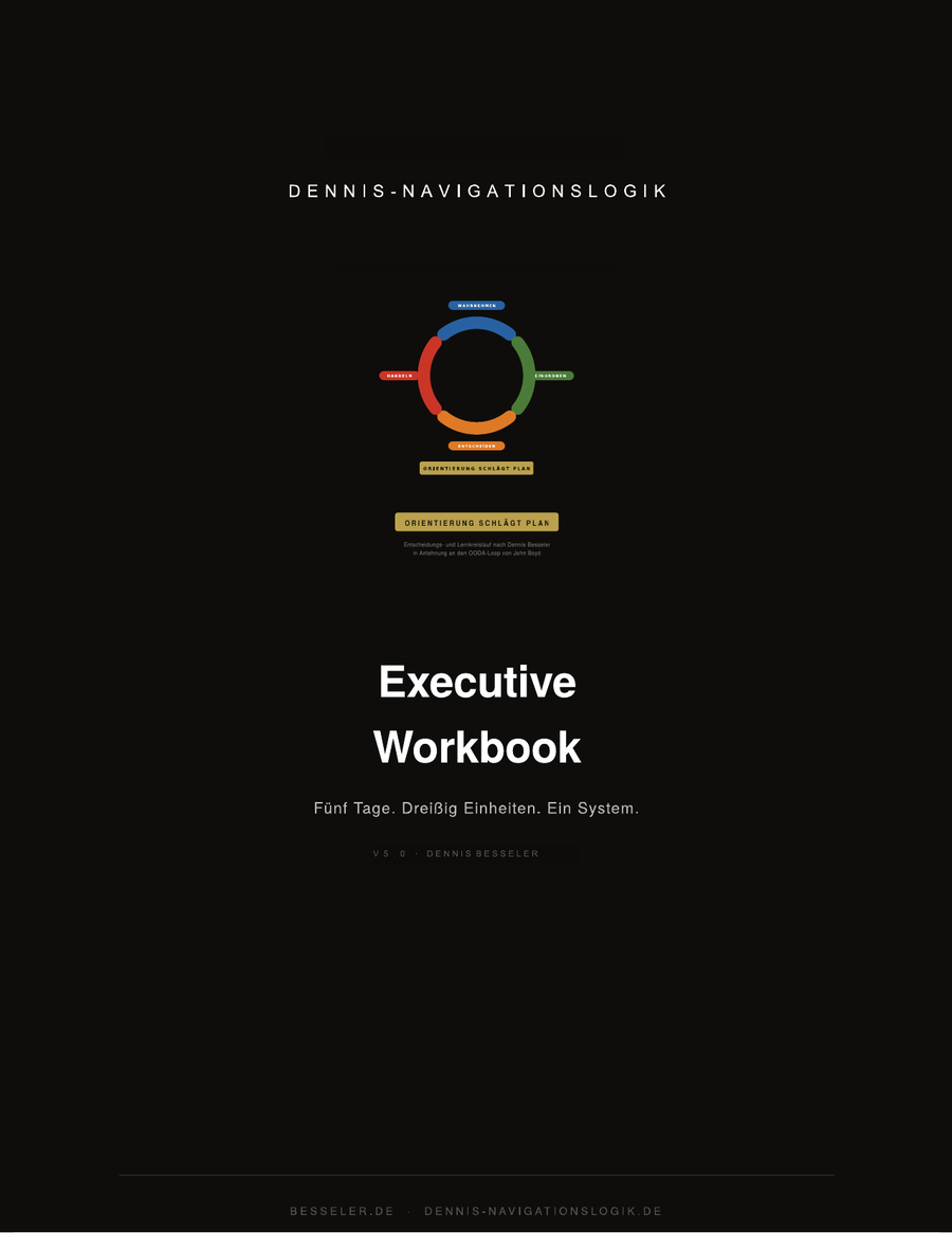 Erste Seite des DNL Executive Workbook