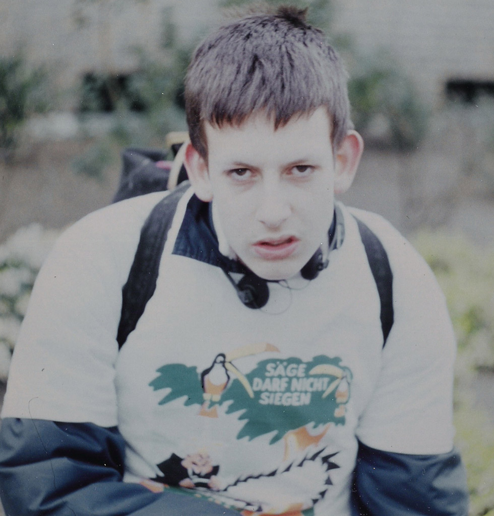 Dennis Besseler mit 14 Jahren – der Anfang seiner Reisen